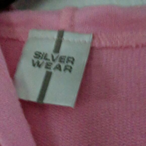 Silver Wear pink zip up hoodie  Sz M NWT - Picture 5 of 7